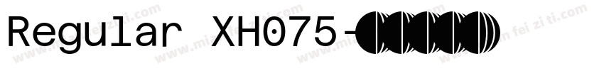 Regular XH075字体转换